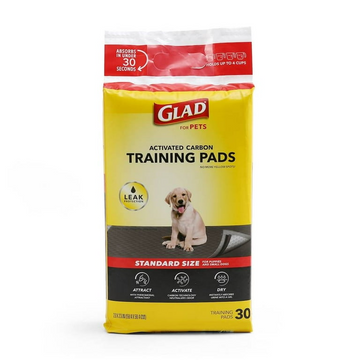 Glad Tapete Entrenador para Perro de Carbon Activado - 30 PIEZAS