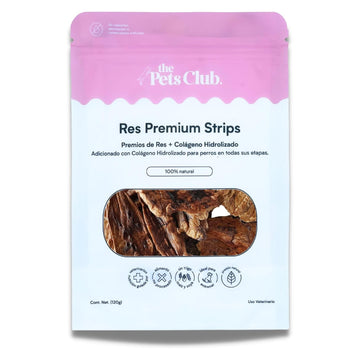 The Pets Club Premios Deshidratados con Sabor Pulmón de Res + Colágeno para Perros (120 g)