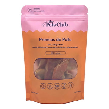 The Pets Club Premios Deshidratados con Sabor a Pollo para Perros y Gatos (120 g)