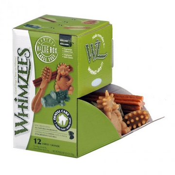 Whimzees Deliciosos Premios Vegetarianos Grandes En Diferentes Figuras Para Perros - Caja Con 14 Piezas