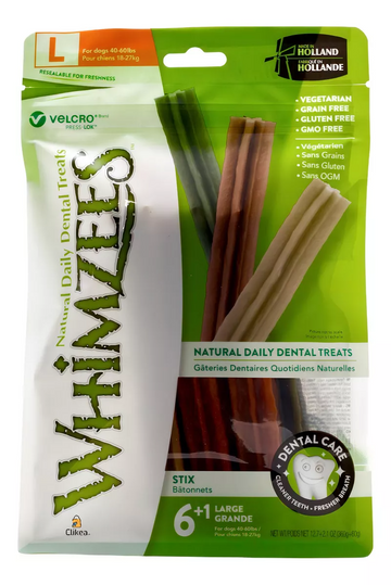 Whimzees Stix Premio Dental Vegetariano En Forma De Palito Grande Para Perro - 1 PIEZA