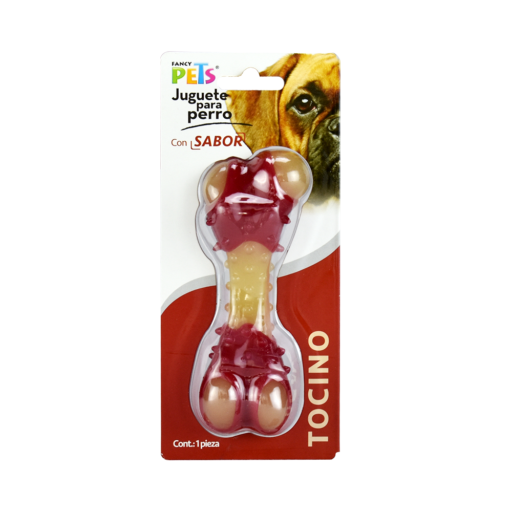 JUGUETE HUESO MED SABOR TOCINO FL8762